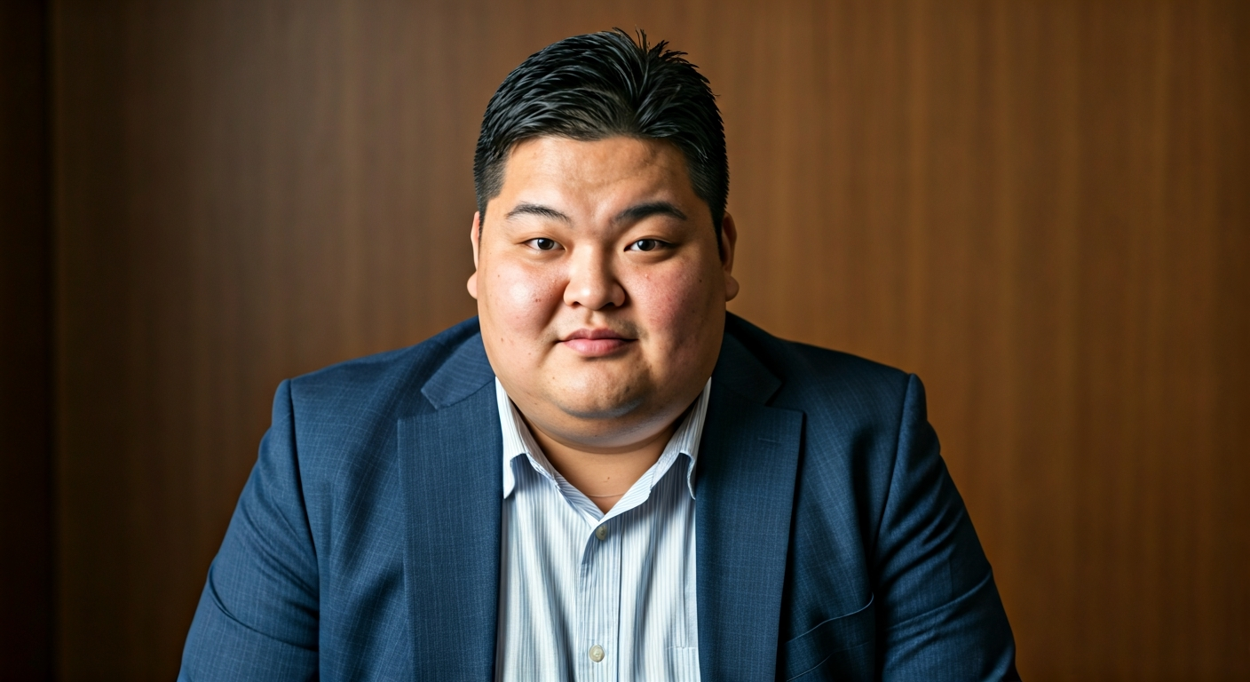 働き盛りの健康リスクと最新治験：時間を価値に変える選択肢 - a portrait of an overweight japanese 男性.