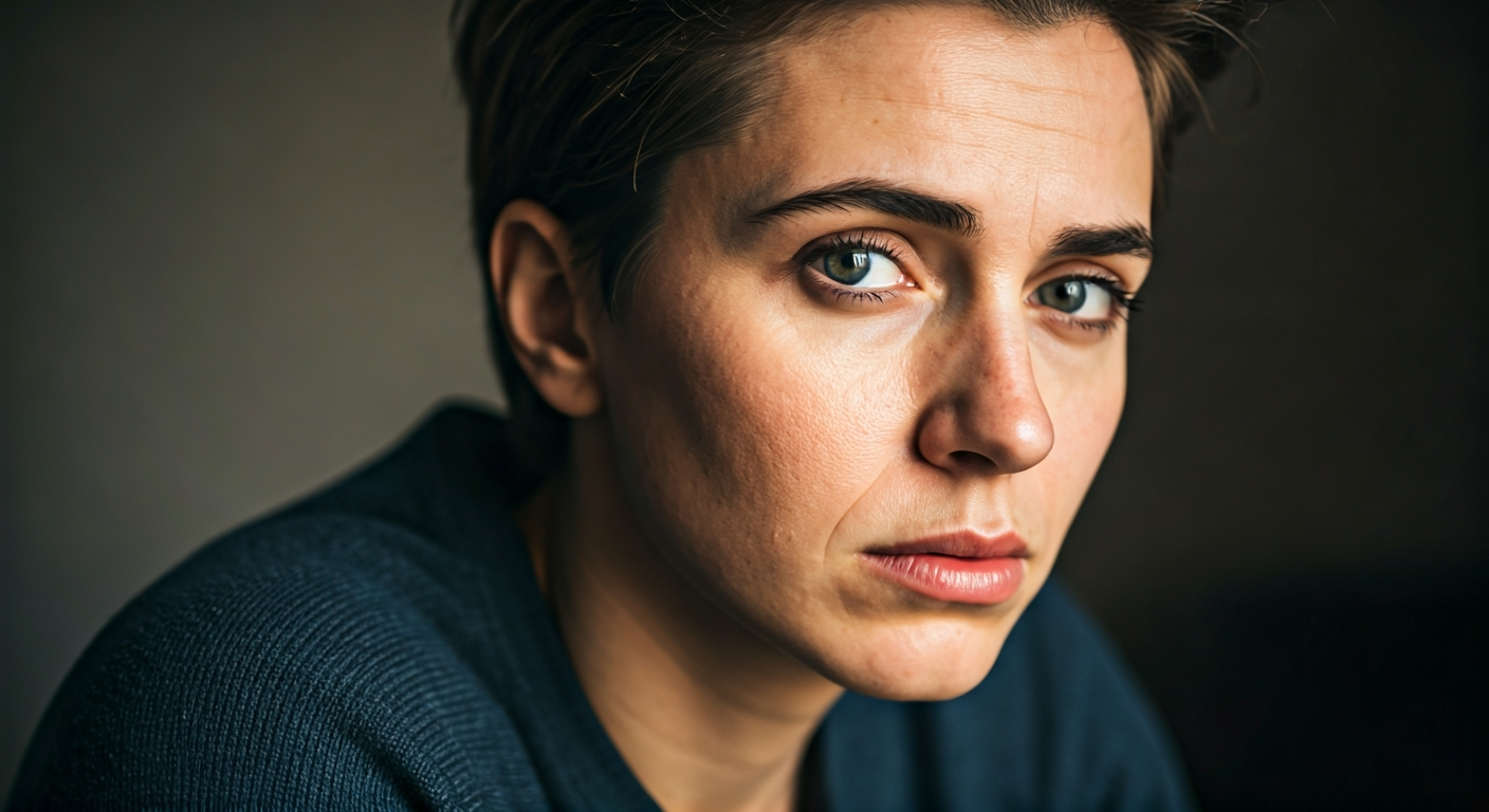 見出し1用: 入院治験、どこまで過酷？日米欧の事例から生活制限と負担軽減費を徹底比較 - a 人物 displaying signs of fatigue