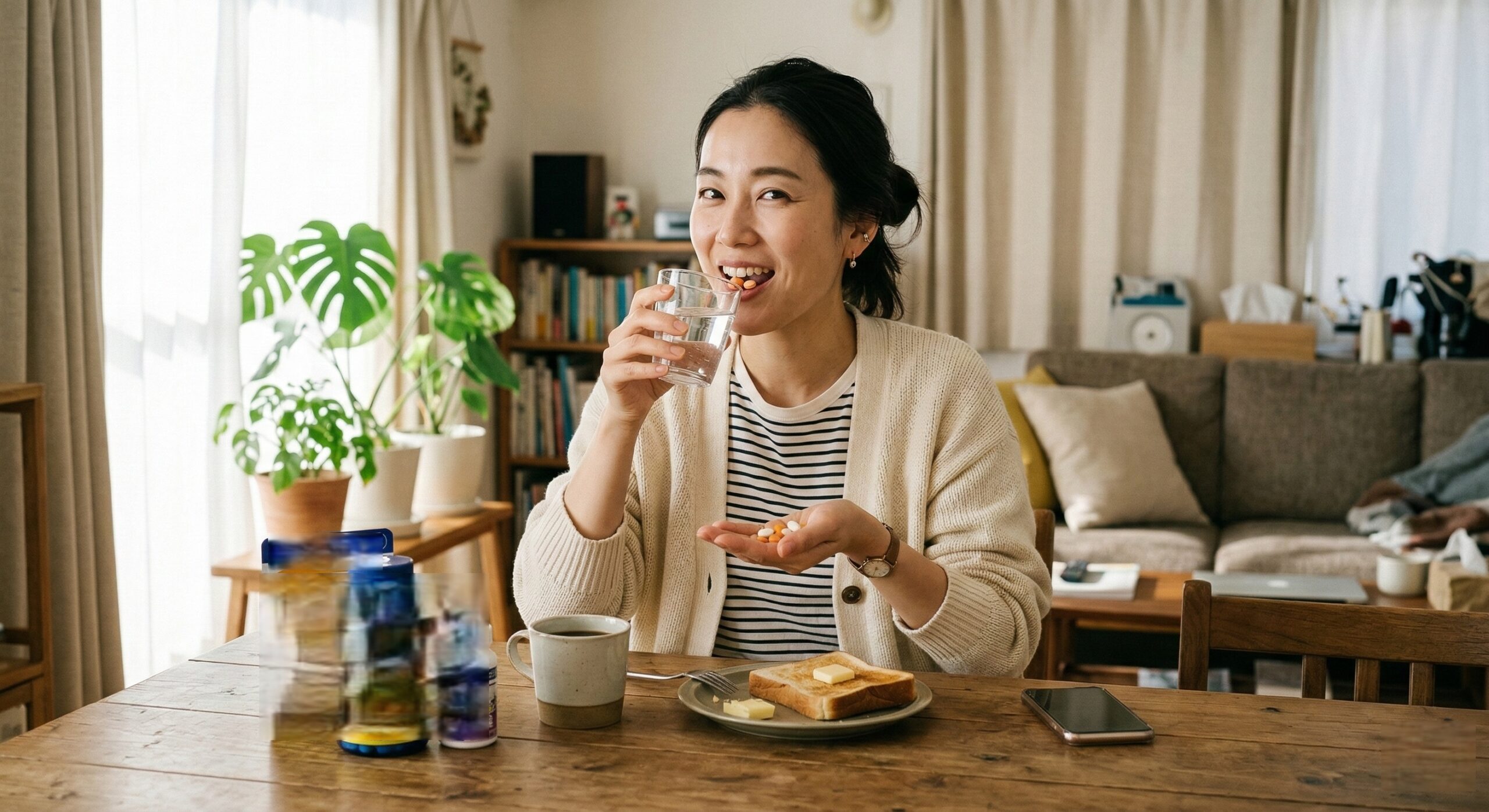 見出し1用: 紅麹問題から学ぶ：健康食品の種類と成分、そして賢い大人が知るべき「安全の基準」 - イメージイラスト