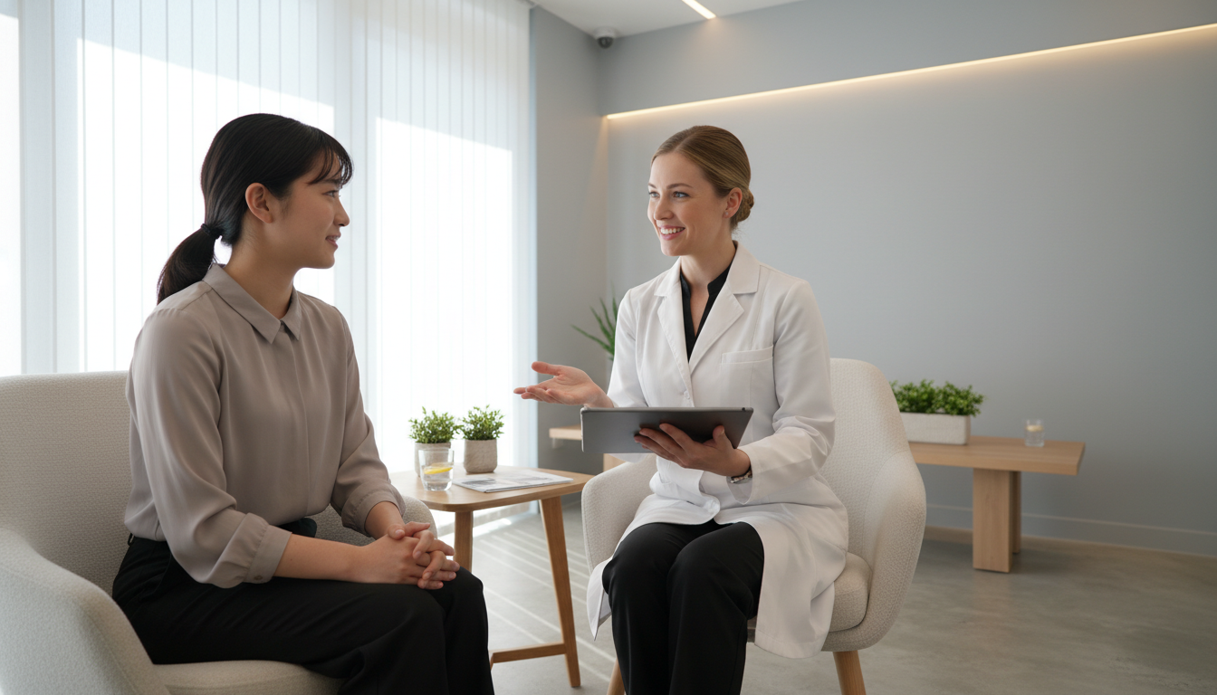 見出し1用: 美容治験vs美容施術｜安全性・補償制度・評価指標の徹底比較 - イメージ写真