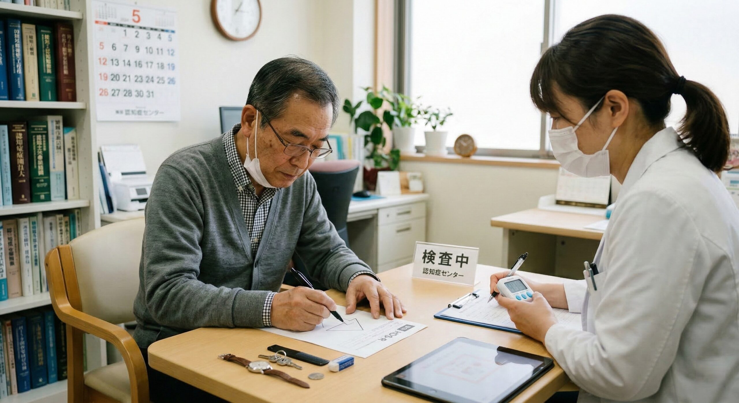 見出し1用: 美容・精神科の治験は『効果をどう測る？』見えない変化を科学する評価の最前線 - イメージイラスト