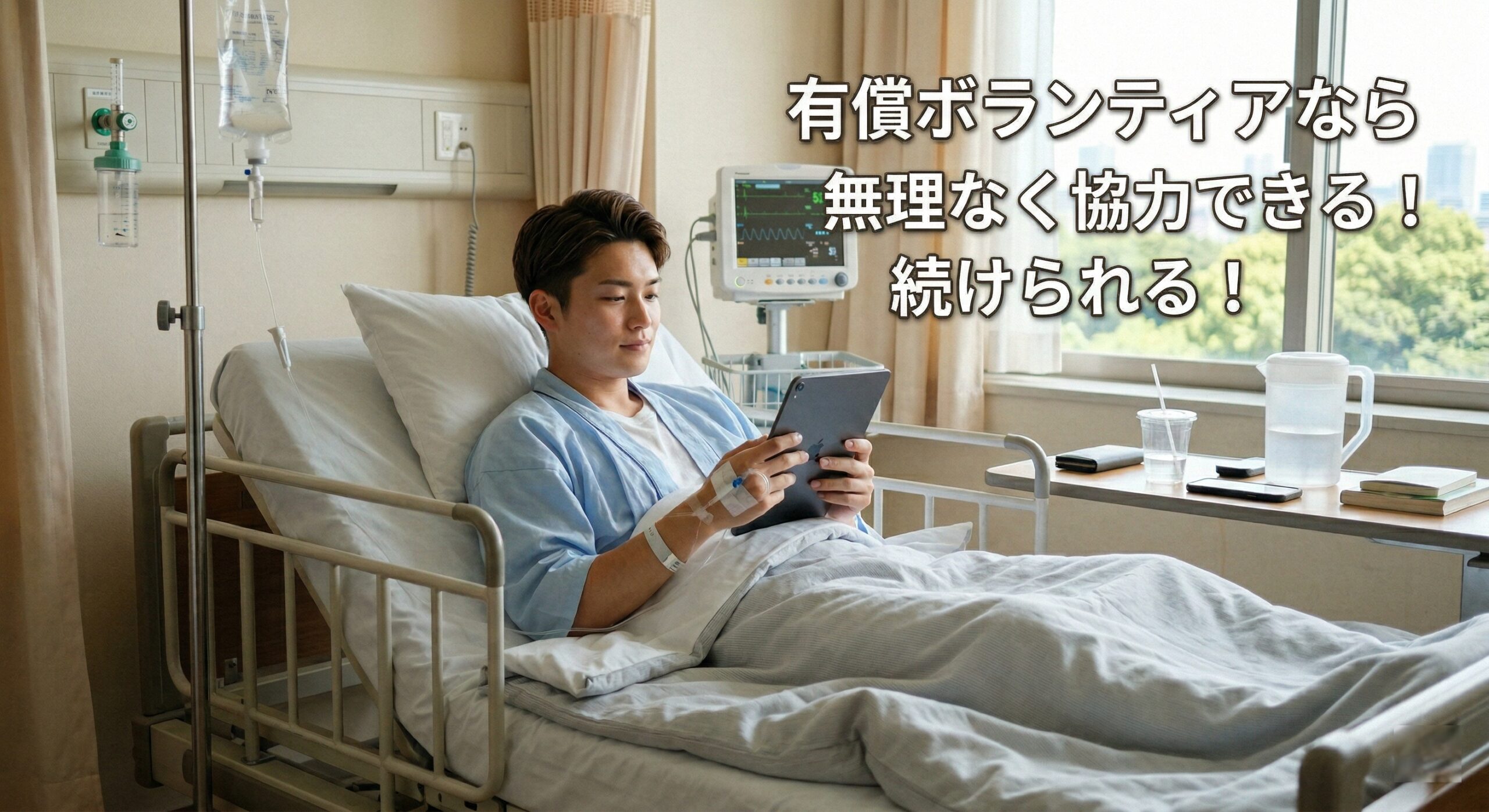 見出し2用: 「有償ボランティア」って何？治験だけじゃない、賢い大人が知るべき社会貢献と対価の真実 - イメージイラスト