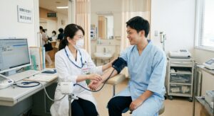 治験の事前検査と健康診断、何が違う？賢い大人が知る「健康」の二つの定義 - イメージイラスト