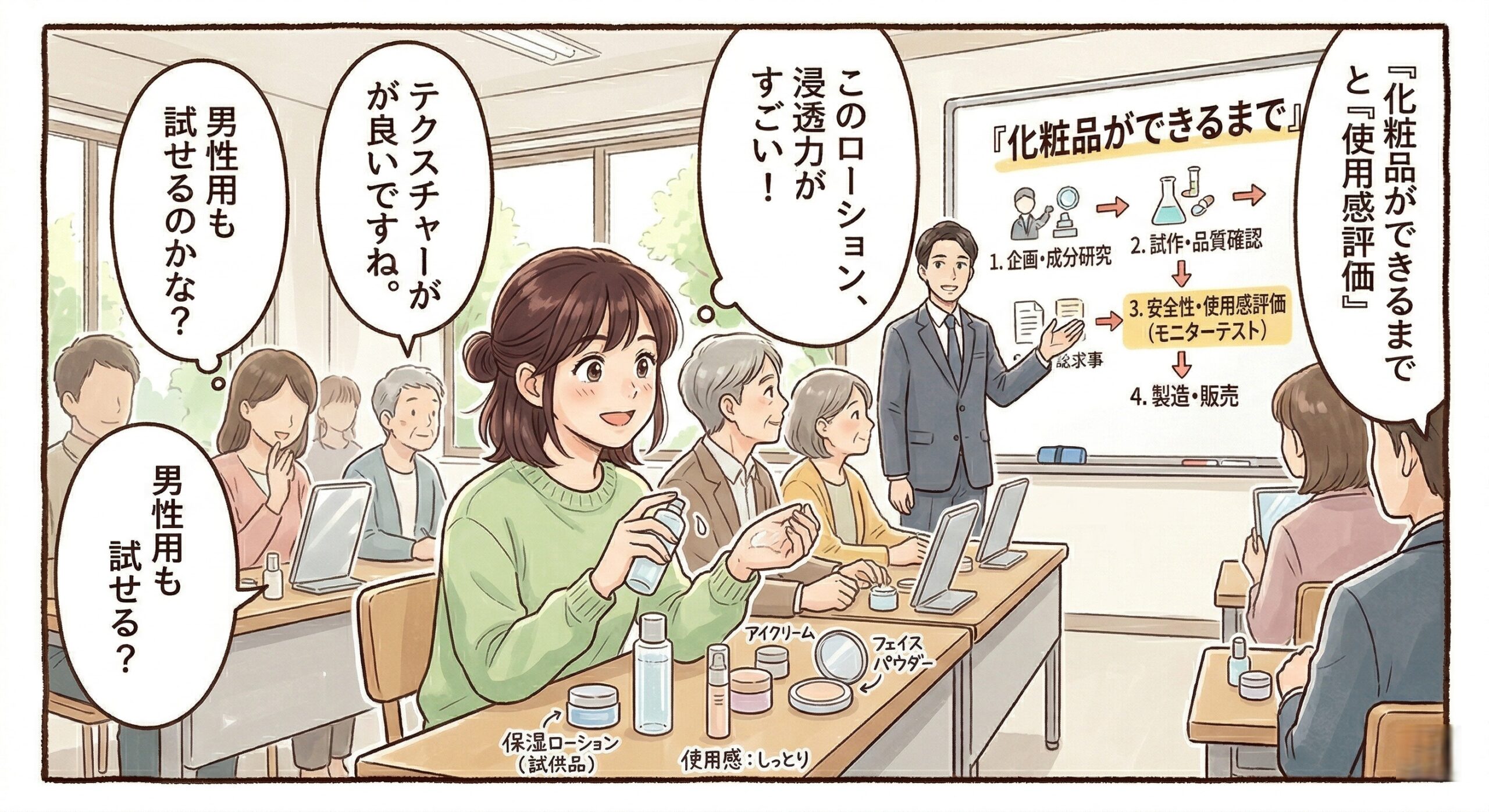 見出し2用: 治験だけじゃない！人を対象としたモニター試験の全貌と「治験ネット」の役割 - イメージイラスト